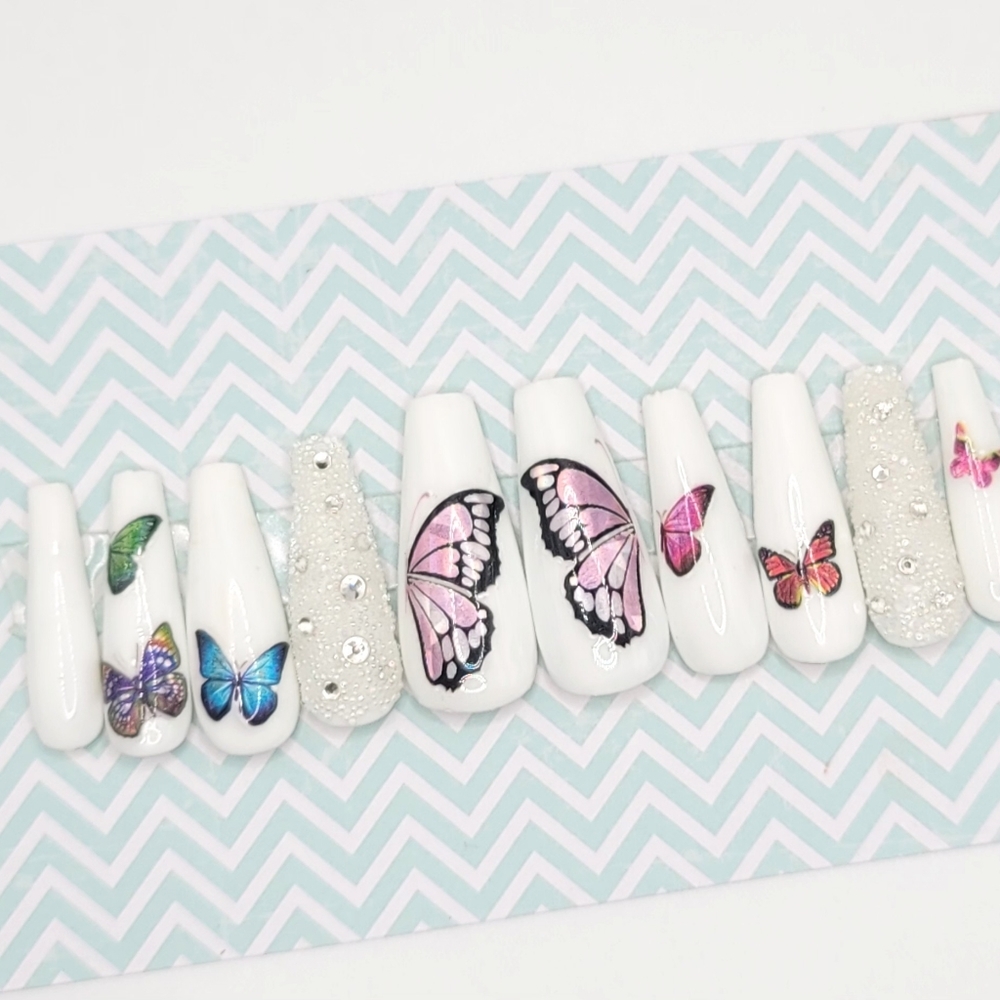 Butterfly press on nails